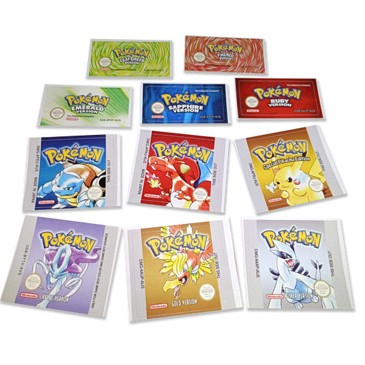 Replacement Cartridge Labels for Gameboy Games