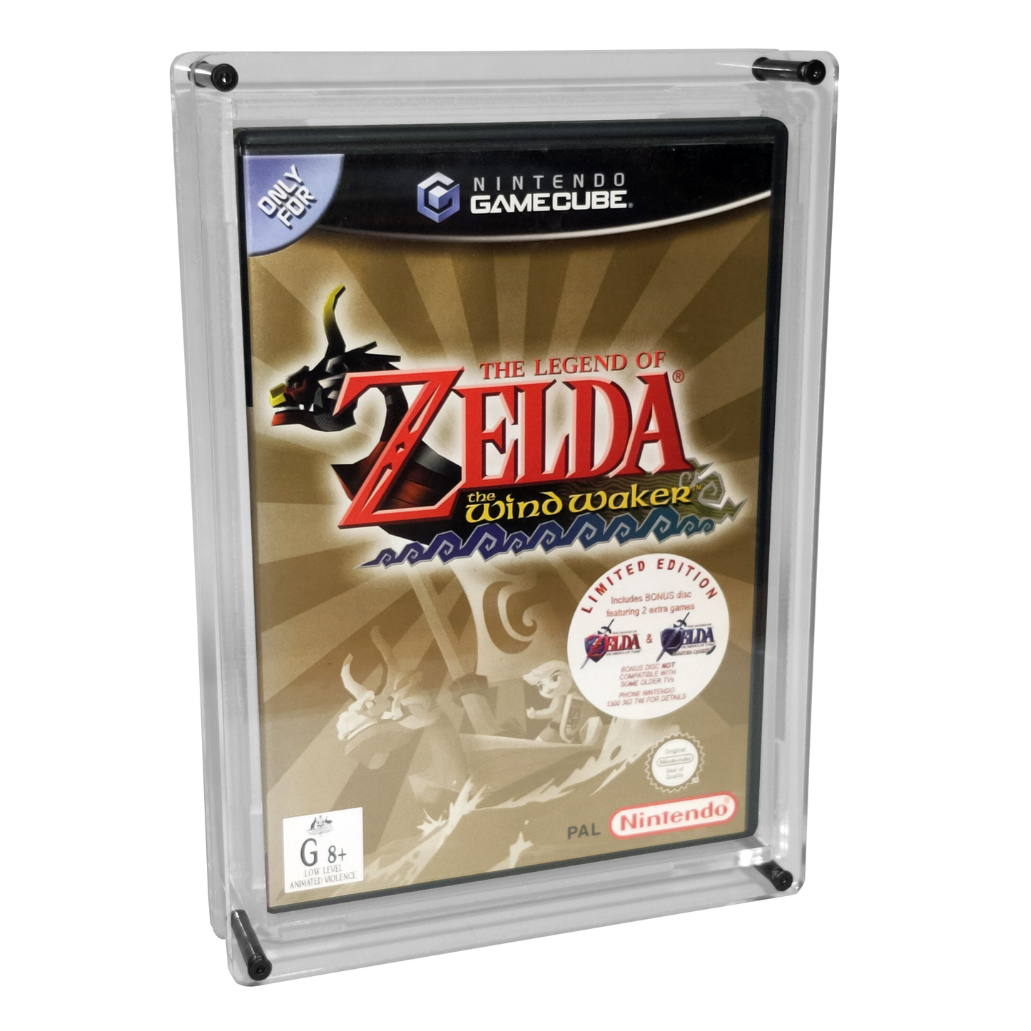 Acrylic Case with Screws for Gamecube / PS2 / Xbox / Xbox 360 / Wii / Wii U