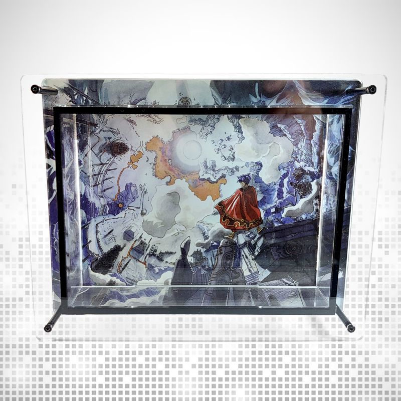 Acrylic Display Case for SNES/N64 Boxed Games with Extended Background Art