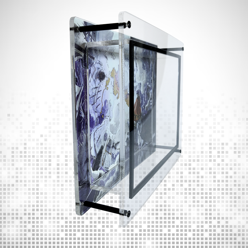 Acrylic Display Case for SNES/N64 Boxed Games with Extended Background Art
