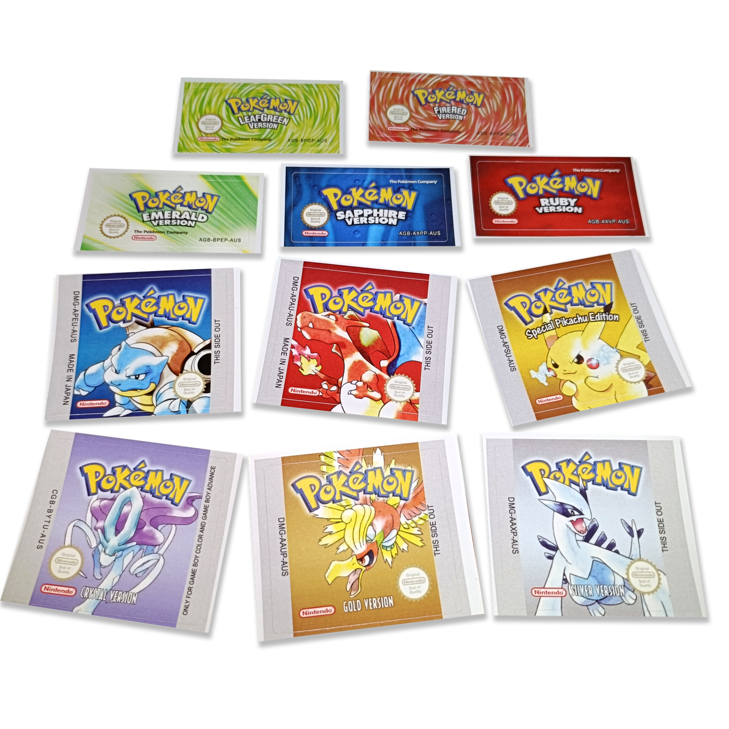 Replacement Cartridge Labels for Gameboy Games